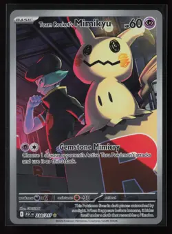 Team Rocket's Mimikyu 238/217 Illustration Rare Ascended Heroes Pokemon Holo - Image 1