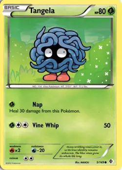 Tangela 5/149 Boundaries Crossed Pokemon Card TCG - Image 1