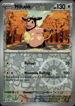 Miltank 081/131 Common Prismatic Evolutions Pokemon Reverse Holo Lightly Played - Image 1