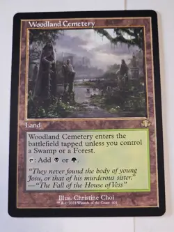 MTG - Woodland Cemetery Retro Frame - Dominaria Remastered - Image 1