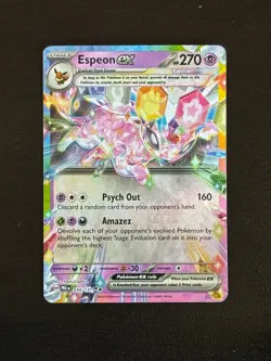 Espeon ex 034/131 Holo Double Rare Prismatic Evolutions Pokemon Holo LP - Image 1