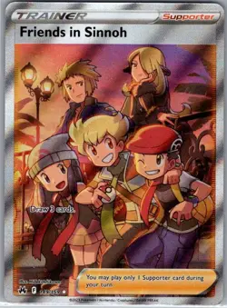 Friends in Sinnoh (Full Art) 149/159 SWSH: Crown Zenith - Pokemon Card - NM - Image 1