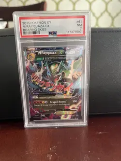 Pokemon M Rayquaza EX 61/108 Roaring Skies Holo Ultra Rare English PSA 7 230 - Image 1