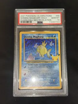 2021 Pokemon Celebrations Shining Magikarp-HOLO Class.Coll Neo Revelation PSA 10 - Image 1