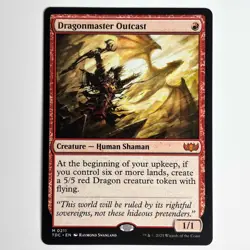 DRAGONMASTER OUTCAST MTG TDC - CARTE MAGIC THE GATHERING EN NEUF - Image 1