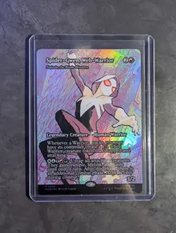 Spider-Gwen Web-Warrior Borderless Foil MTG 0024 Spider-Man Magic the Gathering - Image 1