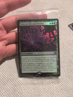 MTG - Web of Life and Destiny #122 Marvel's Spider-Man Pre-Release Foil promo - Image 1