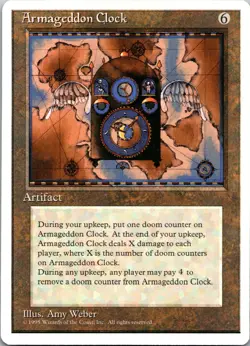 Armageddon Clock [4th Edition] Magic MTG Never Played NP Rare 1995 - Image 1