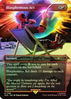 MTG - Blasphemous Act - Foil - Marvel Deadpool Secret Lair - Magic the Gathering - Image 1