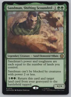MTG - FOIL Sandman, Shifting Scoundrel - Marvel's Spider-Man (SPM) -E505 - Image 1