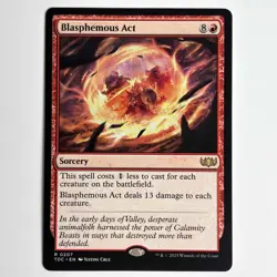 BLASPHEMOUS ACT MTG TDC - CARTE MAGIC THE GATHERING EN NEUF - Image 1