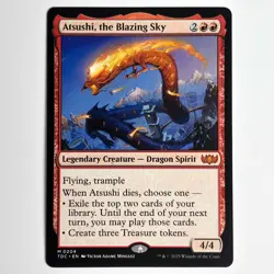 ATSUSHI, THE BLAZING SKY MTG TDC - CARTE MAGIC THE GATHERING EN NEUF - Image 1