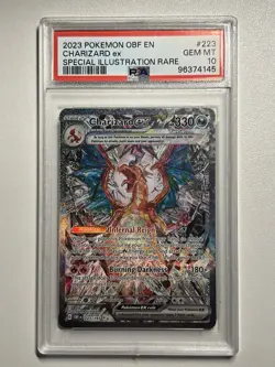 CHARIZARD ex SIR GEM MINT PSA 10 2023 POKEMON OBF EN OBSIDIAN FLAMES #223 🔥 - Image 1