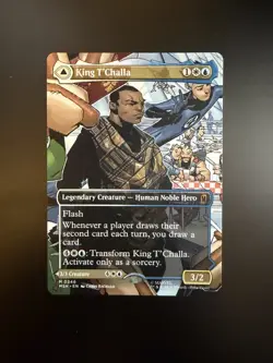 MTG Marvel Super Heroes King T'Challa Borderless 0346 Non-Foil - Image 1