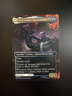 MTG Marvel Super Heroes King T'Challa Borderless 0346 Non-Foil - Image 2