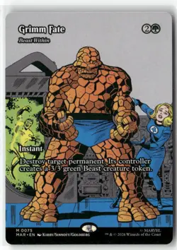 Grimm Fate - Beast Within (Borderless) 75 Marvel Universe Eternal-Legal NM - Image 1