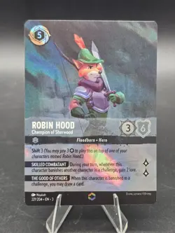 Lorcana Robin Hood - Champion of Sherwood Enchanted 221/204 Into The Inklands - Image 1