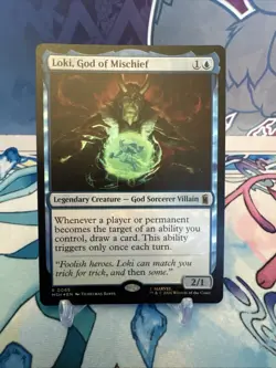 Wizards of the Coast MTG MSH Loki, God of Mischief Foil Rare 0065 EN - Image 1