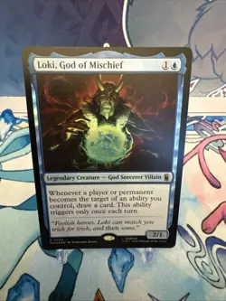 Wizards of the Coast MTG MSH Loki, God of Mischief Foil Rare 0065 EN - Image 4