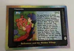 EP10 Bulbasaur and the Hidden Village Pokemon Topps Episode Blue Label MM - Mint - Image 1