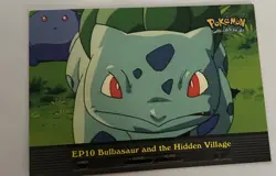 EP10 Bulbasaur and the Hidden Village Pokemon Topps Episode Blue Label MM - Mint - Image 2