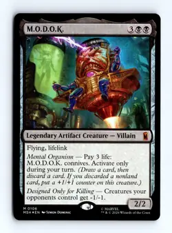 M.O.D.O.K. (Foil) 0106 (M) MTG Marvel Super Heroes (MSH) - Image 1