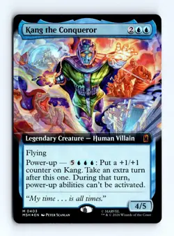 Kang the Conqueror (Extended Art) (Foil) 0403 (M) MTG Marvel Super Heroes (MSH) - Image 1