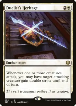 1 Duelist's Heritage MTG Commander 2021, Near Mint NM Magic the Gathering Rare - Image 1