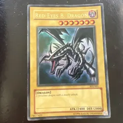 Yugioh Red-Eyes Black Dragon SDJ-001 Unlimited Edition Holo Rare Yu-Gi-Oh! LP! - Image 1