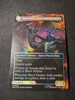 King T'Challa (Borderless) (0346) NM Foil Marvel Super Heroes MTG - Image 2