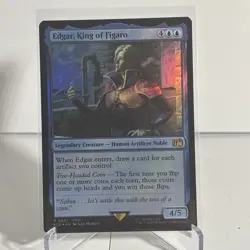 Edgar King of Figaro 51 Rare Foil Final Fantasy Prerelease Promo - Image 1
