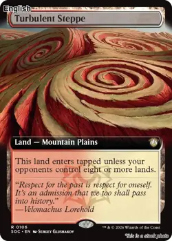 Turbulent Steppe (Extended Art) EN [SOC - 106] - NM TCG MTG - Image 1