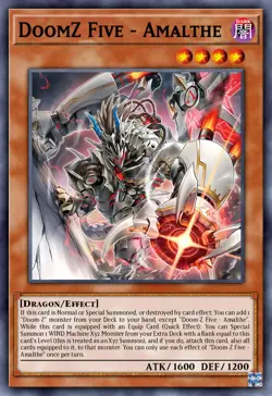 DOOD-EN009 DoomZ V Five - Amalthe Starlight Rare 1st Ed YuGiOh Preorder - Image 1