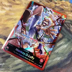 One Piece 2025 ST21-001 Gear 5 Monkey D. Luffy Leader Parallel Near Mint English - Image 2