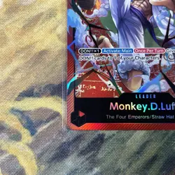 One Piece 2025 ST21-001 Gear 5 Monkey D. Luffy Leader Parallel Near Mint English - Image 5