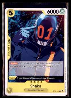 One Piece 500 Years in the Future OP07-101 Shaka Uncommon Non Holo 3 card lot - Image 1
