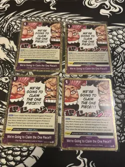 ONE PIECE TCG: We're Going to Claim the One Piece OP07-077 x4 Rare English - Image 1