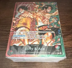 Bandai One Piece Card Game ST-03 Starter Deck Luffy & Ace English 50 Cards - Image 1
