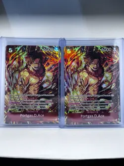 Bandai One Piece Card Game Portgas D. Ace ST15-005 Special Holo 2x - Image 1