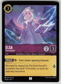 Elsa - Snow Queen Uncommon The First Chapter 41/204 Disney Lorcana TCG NM - Image 1