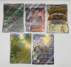 2025 Pokemon Scarlet & Violet Destined Rivals 5 Card Lot - Near Mint - Image 1