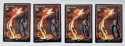 Lightning Bolt MagicFest Cards Regular - None Foil - LP - Signed - Playset Of 4 - Image 1