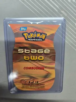 2003 Topps Pokemon Advanced Combusken Stage Two Embossed Card 8/18 - Image 2