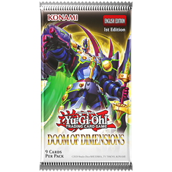 YuGiOh DOOM OF DIMENSIONS PLAYMAT & 10 Booster Packs & 2 Field Center Promos - Image 2