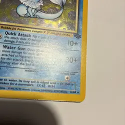 Vaporeon 1st Edition Holo Rare Jungle 12/64 Pokemon Card , great condition, 1999 - Image 2