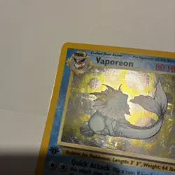 Vaporeon 1st Edition Holo Rare Jungle 12/64 Pokemon Card , great condition, 1999 - Image 4