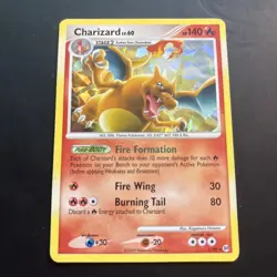 Pokemon Card TCG Charizard 1/99 Holo Rare Platinum Arceus Swirl Very Light Play - Image 1
