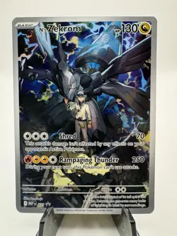 N's Zekrom Holo Promo C-4 English 031 Mega Evolution Promo Pokemon Card - Image 1