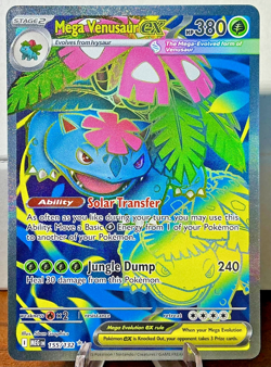 Pokemon TCG Mega-Venusaur-EX Evolutions Holo Full Art Ultra Rare Card 155/132 - Image 1