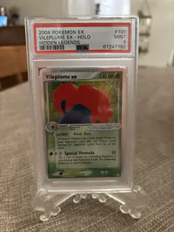 Vileplume EX Holo Pokemon TCG Card 100/101 PSA 9 Hidden Legends - Image 1